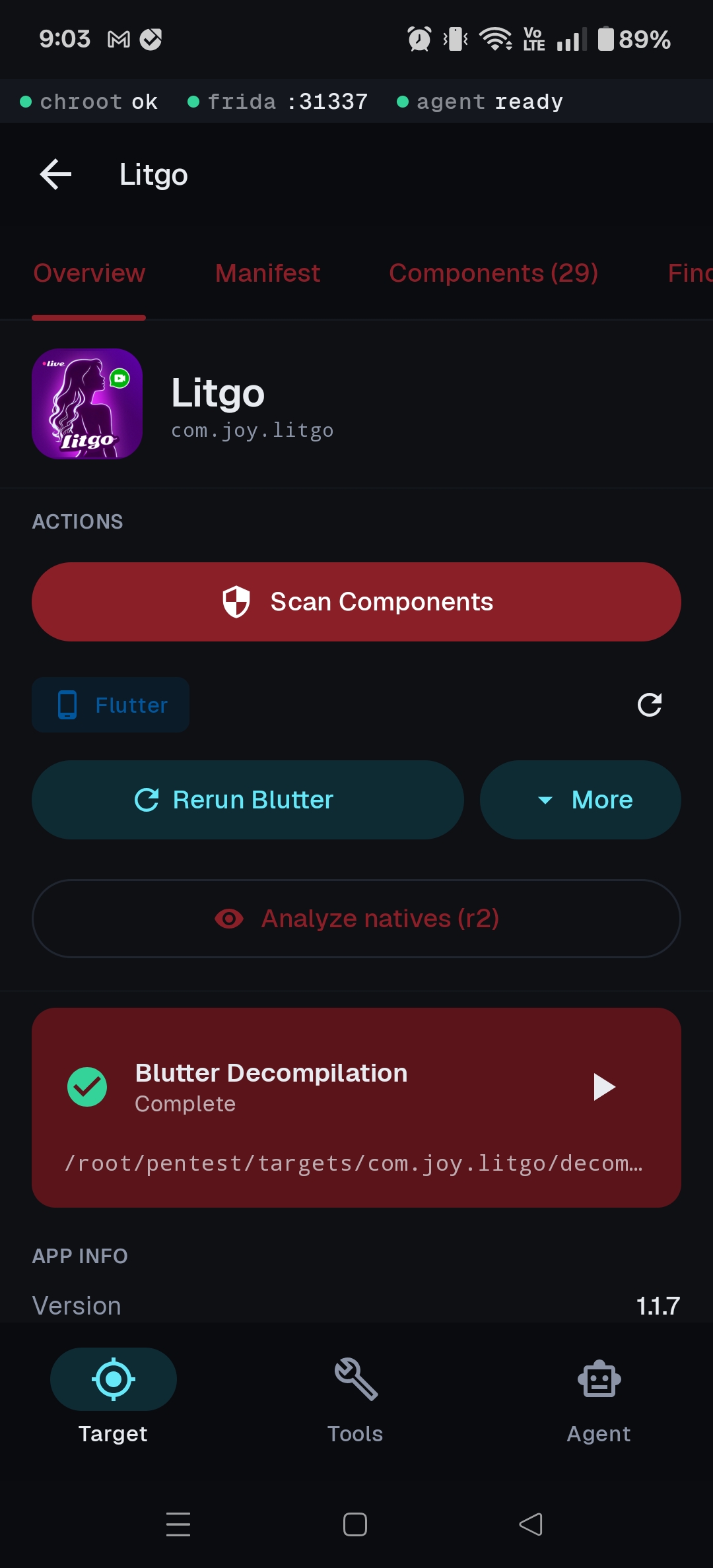 Blutter script in overview